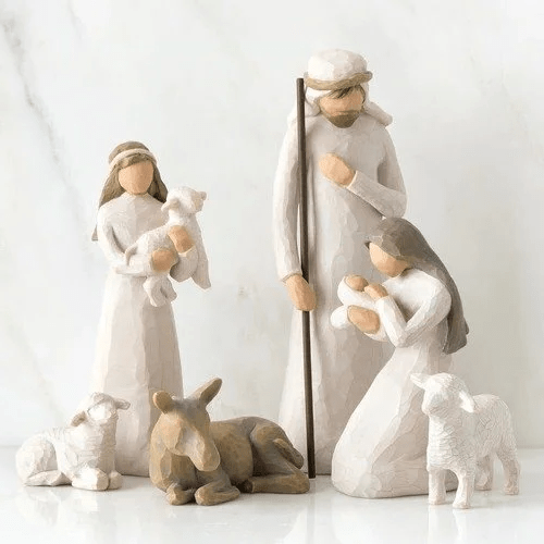 Handcrafted Nativity Set - 20 Piece Christmas Collection - Lexians
