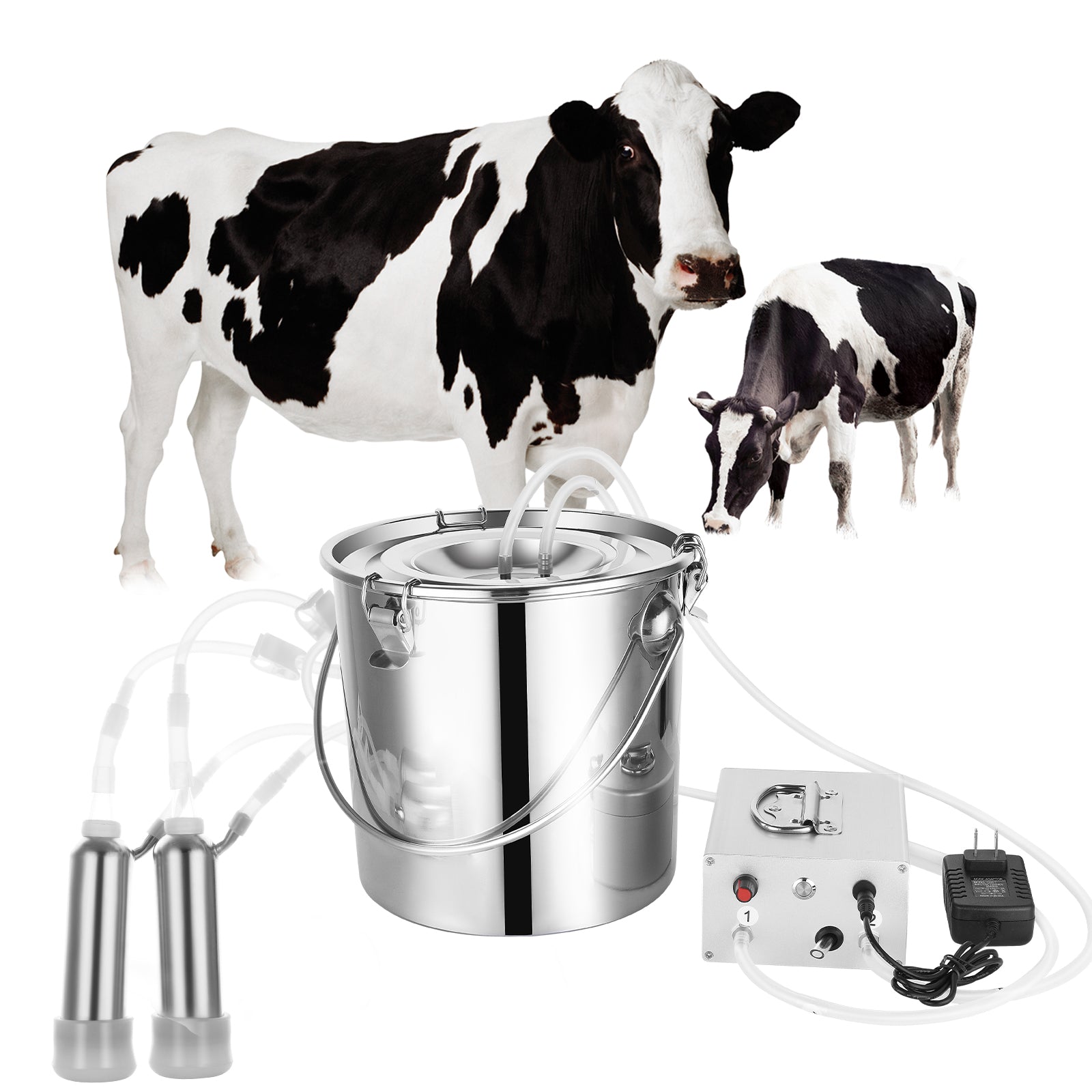Heavy Duty 6L Cow and Goat Milking Machine - Lexians