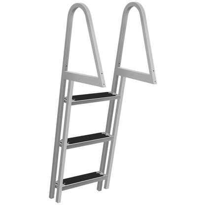 Heavy Duty Aluminum In Ground Pool Deck Ladder with 3 Steps - Lexians