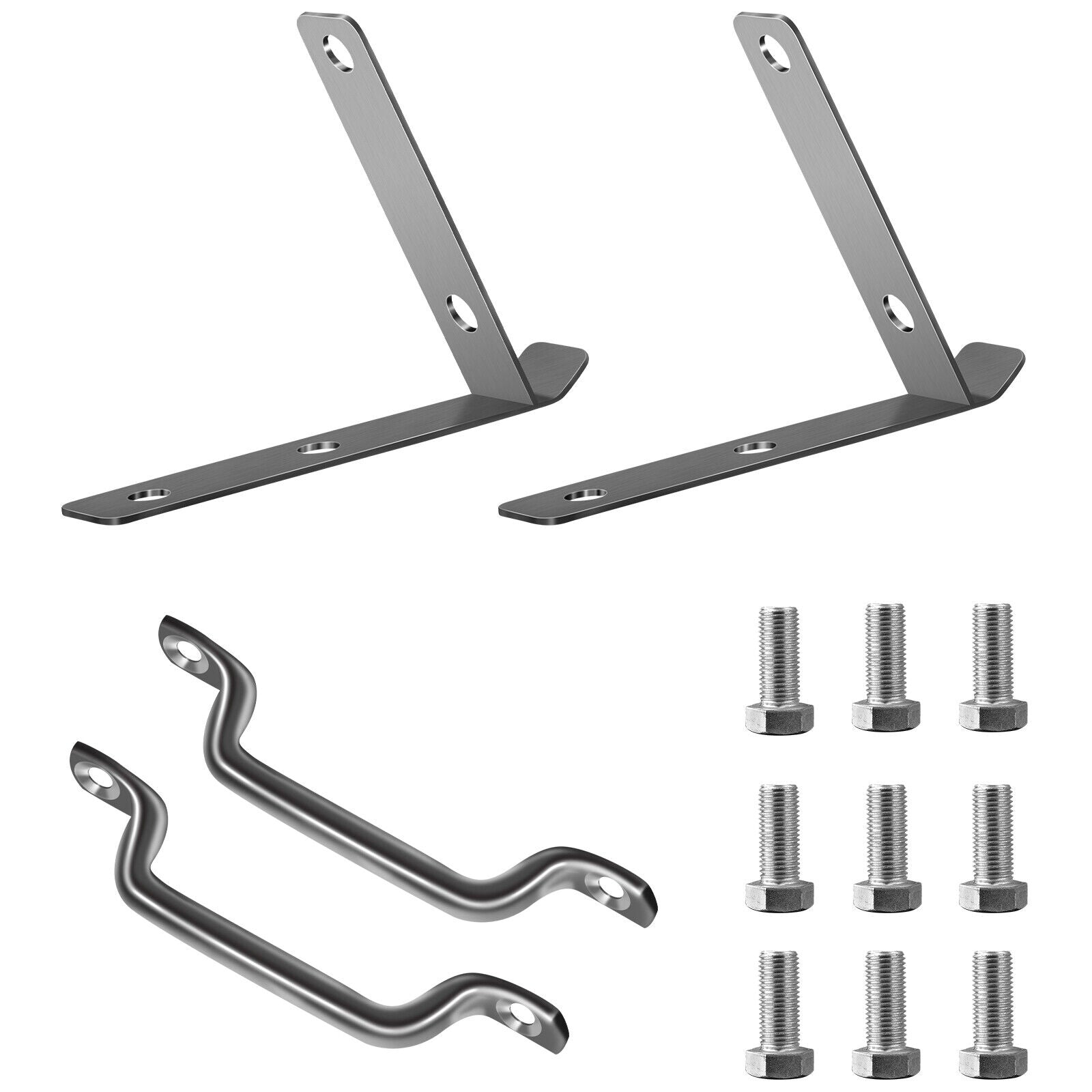 Heavy Duty Aluminum In Ground Pool Deck Ladder with 3 Steps - Lexians