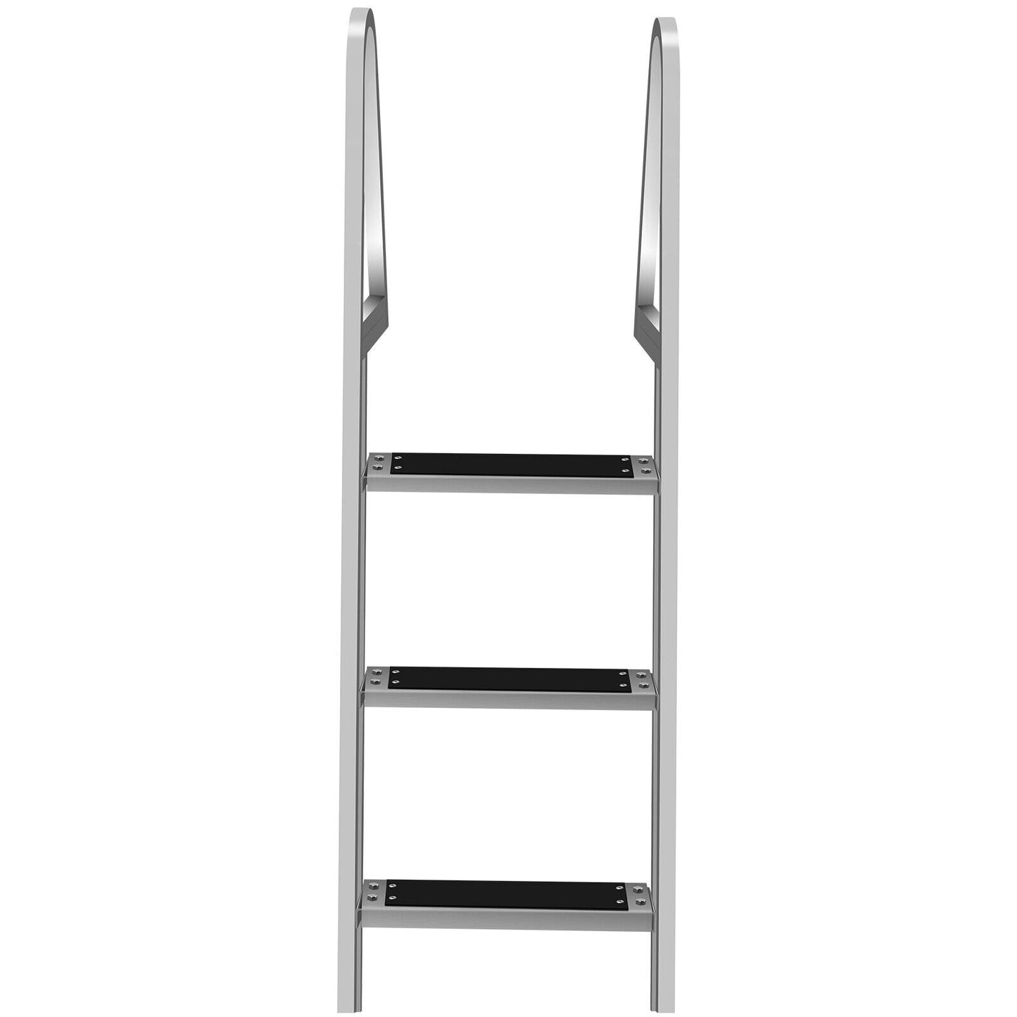 Heavy Duty Aluminum In Ground Pool Deck Ladder with 3 Steps - Lexians