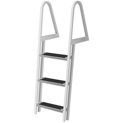Heavy Duty Aluminum In Ground Pool Deck Ladder with 3 Steps - Lexians