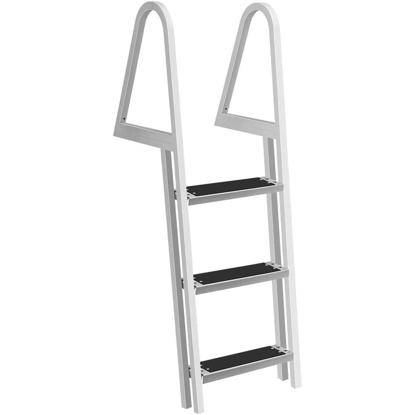 Heavy Duty Aluminum In Ground Pool Deck Ladder with 3 Steps - Lexians