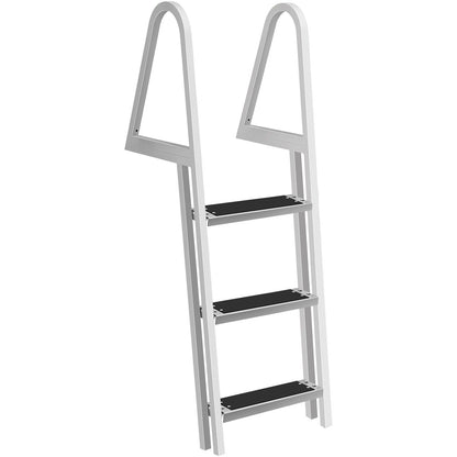 Heavy Duty Aluminum In Ground Pool Deck Ladder with 3 Steps - Lexians