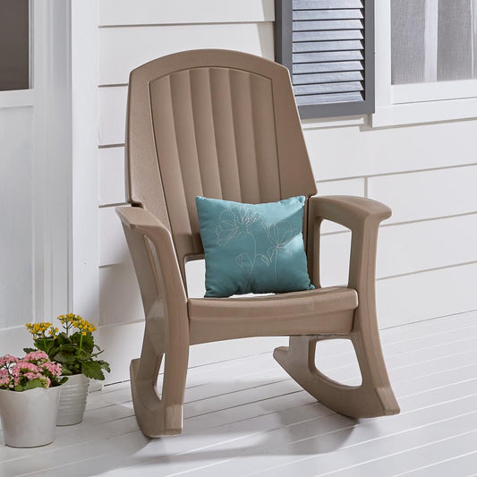 Heavy Duty Outdoor Resin Rocking Chair - All - weather Comfort - Lexians