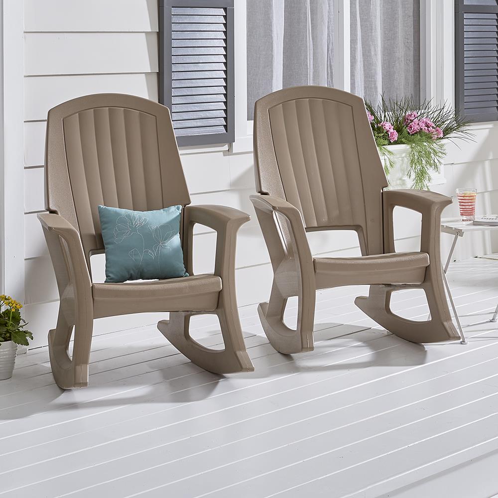 Heavy Duty Outdoor Resin Rocking Chair - All - weather Comfort - Lexians