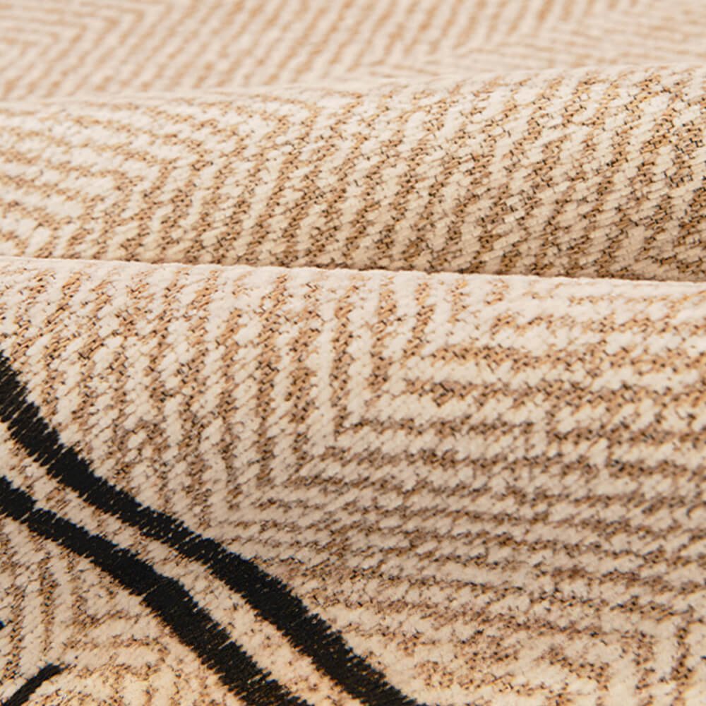 Herringbone Chenille Couch Cover with Non - Slip Wavy Edges - Lexians