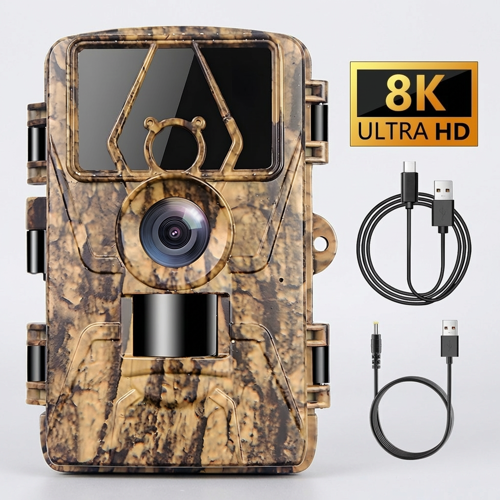 High-tech 4G LTE cellular trail camera with night vision, ideal for remote hunting & wildlife observation.