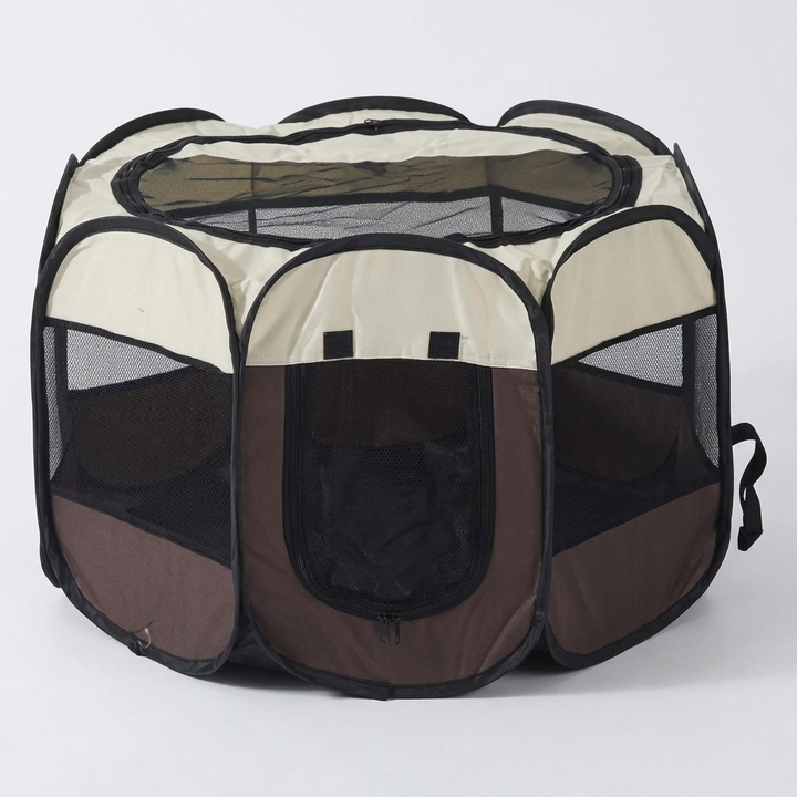 Versatile foldable pet tent, dog house, or cat bed. Ideal travel kennel & outdoor shelter, perfect pet accessory.