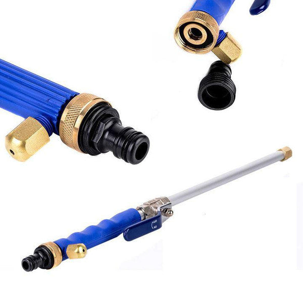 High-pressure cleaner tool, universal fit, rust-resistant; transforms garden hose into a powerful jet for cleaning all surfac