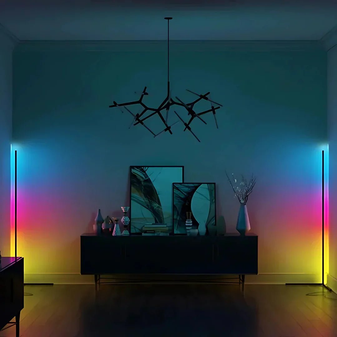 Hikari Colorful Adjustable Floor Lamp with Remote - Lexians