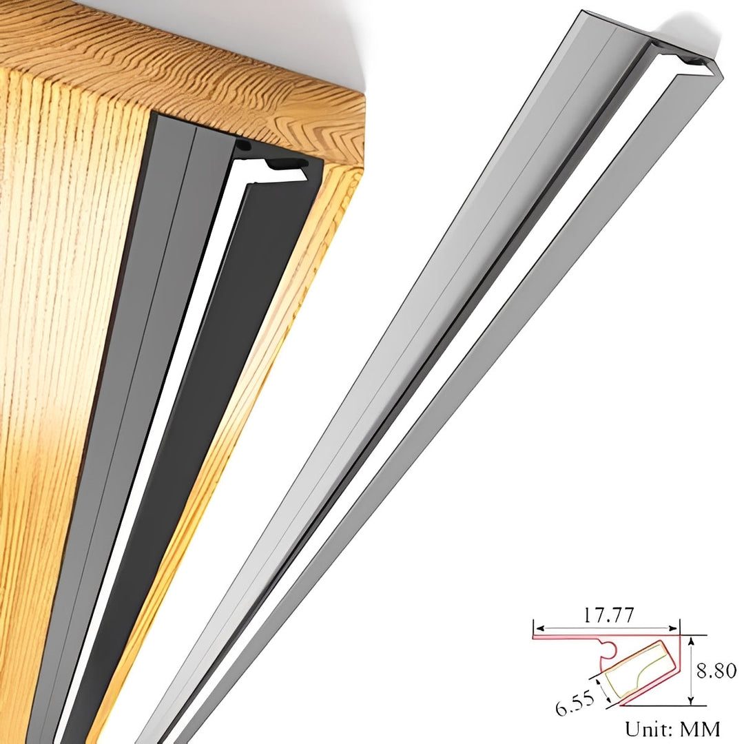 Linkable LED task lighting kit, 45-degree angle, perfect for kitchen under cabinet illumination.