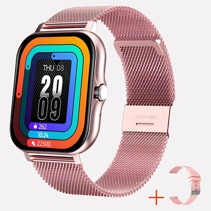 Wearable tech safety smartwatch with GPS tracking & fall alert, ideal for independent seniors & emergency use.