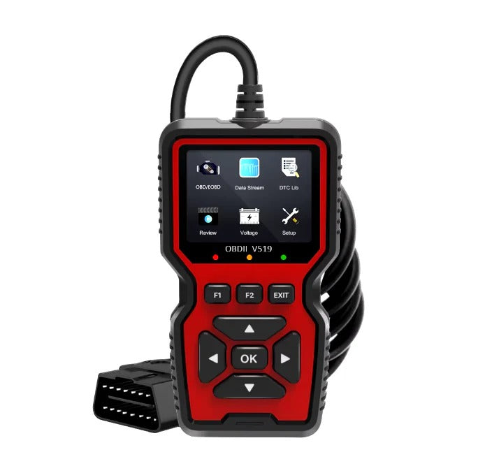 Universal OBD2 scanner for cars, trucks & SUVs, diagnosing check engine lights & vehicle issues.