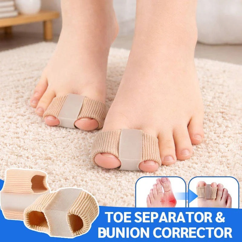 Elastic, moisture-wicking gel toe sleeves for daily in-shoe comfort and pain relief.