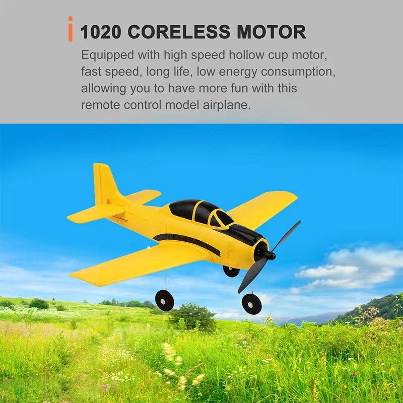 Exciting RC aerobatics plane with 4-channel remote control. Fun outdoor hobby plane for all ages.