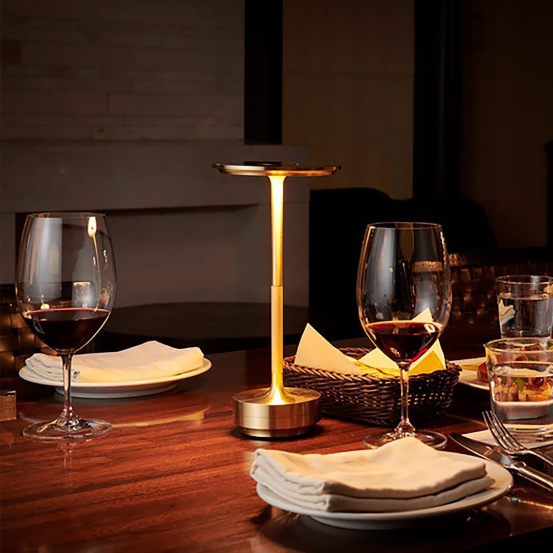 Portable cordless LED desk lamp with touch control, dimmable 3-color light. Perfect for bedside.