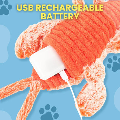 Interactive Floppy Lobster Dog Toy - Durable Plush Chew Toy - Lexians