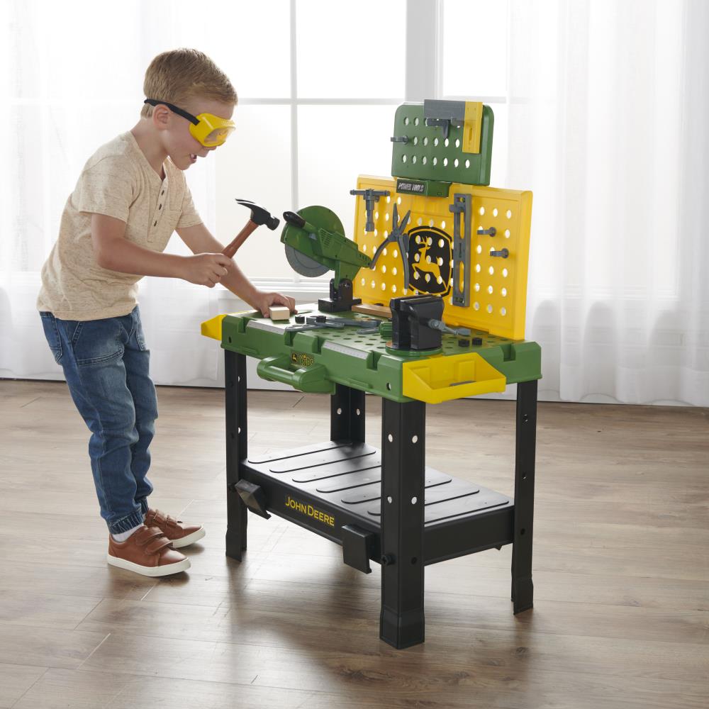 Kids' Interactive John Deere Tool Bench with Spinning Saw - Lexians