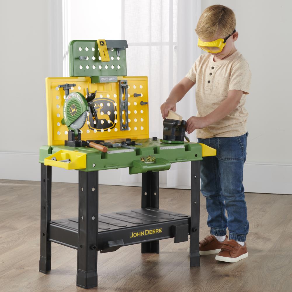 Kids' Interactive John Deere Tool Bench with Spinning Saw - Lexians