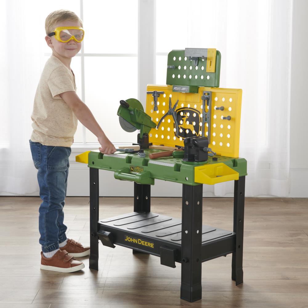 Kids' Interactive John Deere Tool Bench with Spinning Saw - Lexians