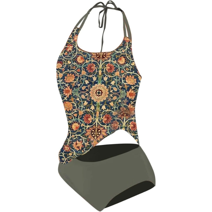 Women's elegant Celestina one-piece swimsuit, featuring premium craftsmanship for a flattering beach look.