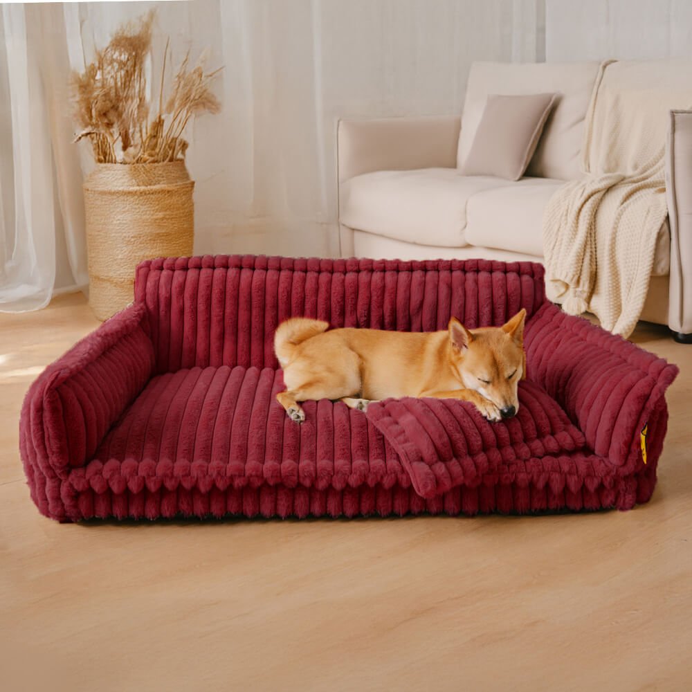 Large Orthopedic Fluffy Dog Pillow Sofa Bed for Dogs - Lexians