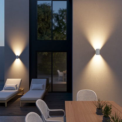 LED Up Down Black Wall Sconce Light for Indoor Outdoor - Lexians