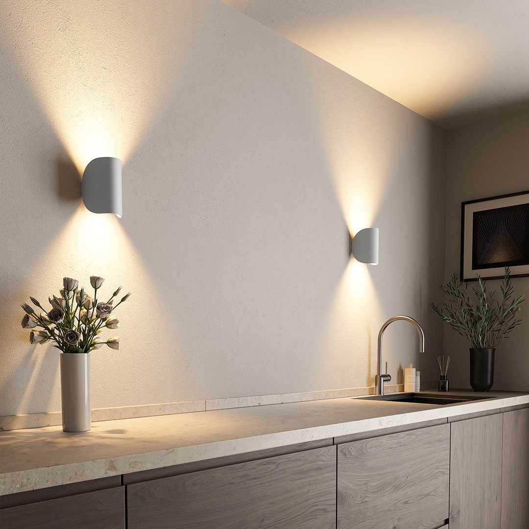 LED Up Down Black Wall Sconce Light for Indoor Outdoor - Lexians