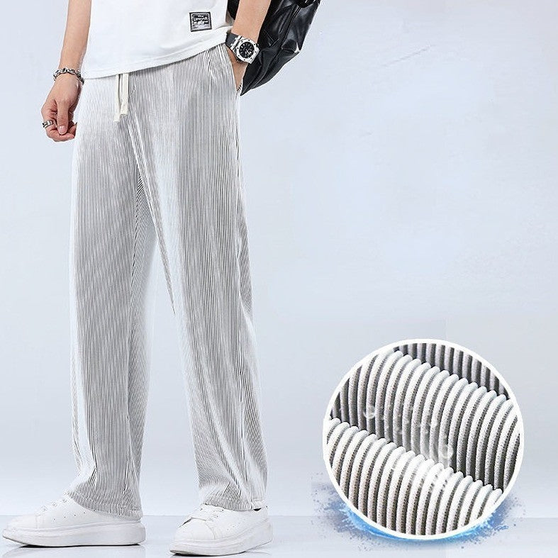 Stylish men's lightweight summer pants, comfort fit, versatile for casual men's fashion.