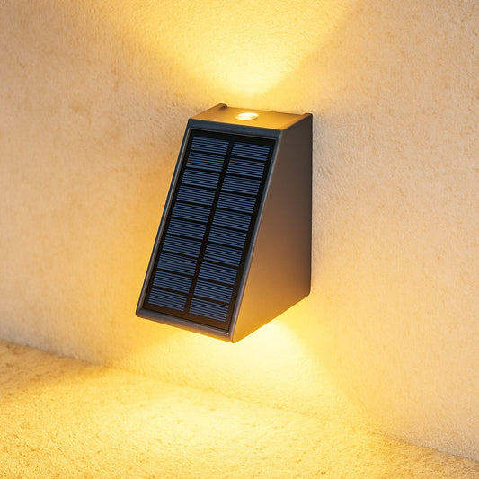 Luciena Outdoor Solar Wall Light Up and Down – Eco - Friendly Exterior Lighting - Lexians