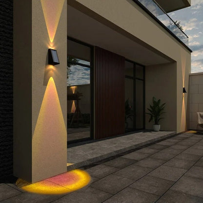 Luciena Outdoor Solar Wall Light Up and Down – Eco - Friendly Exterior Lighting - Lexians