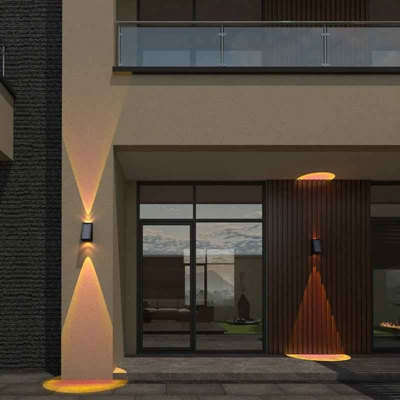 Luciena Outdoor Solar Wall Light Up and Down – Eco - Friendly Exterior Lighting - Lexians