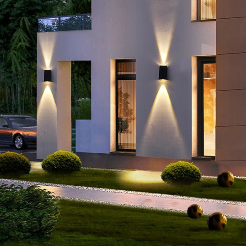 Luciena Outdoor Solar Wall Light Up and Down – Eco - Friendly Exterior Lighting - Lexians