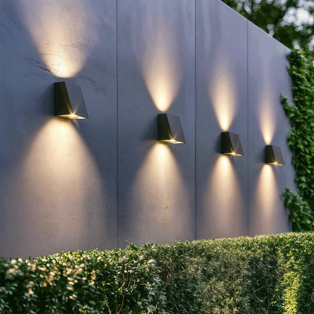 Luciena Outdoor Solar Wall Light Up and Down – Eco - Friendly Exterior Lighting - Lexians