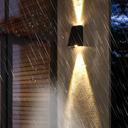 Luciena Outdoor Solar Wall Light Up and Down – Eco - Friendly Exterior Lighting - Lexians