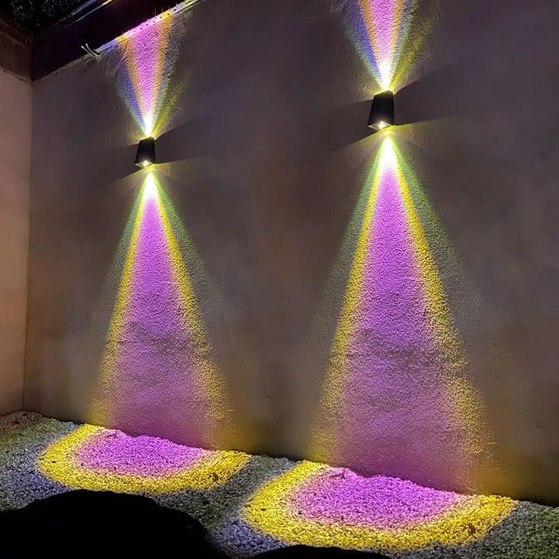 Luciena Outdoor Solar Wall Light Up and Down – Eco - Friendly Exterior Lighting - Lexians