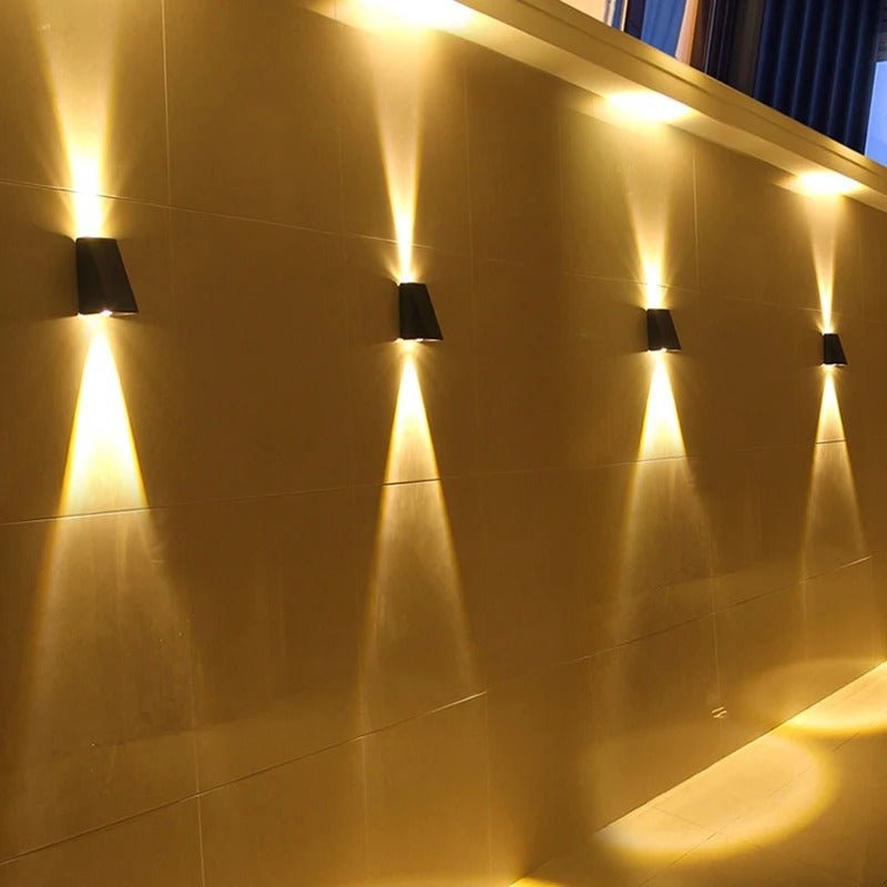 Luciena Outdoor Solar Wall Light Up and Down – Eco - Friendly Exterior Lighting - Lexians
