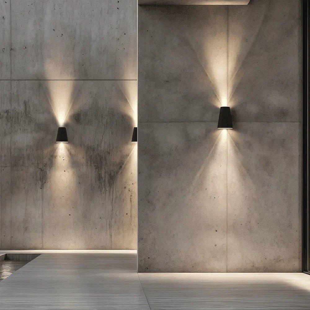 Luciena Outdoor Solar Wall Light Up and Down – Eco - Friendly Exterior Lighting - Lexians