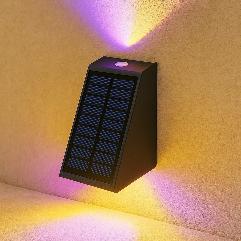 Luciena Outdoor Solar Wall Light Up and Down – Eco - Friendly Exterior Lighting - Lexians