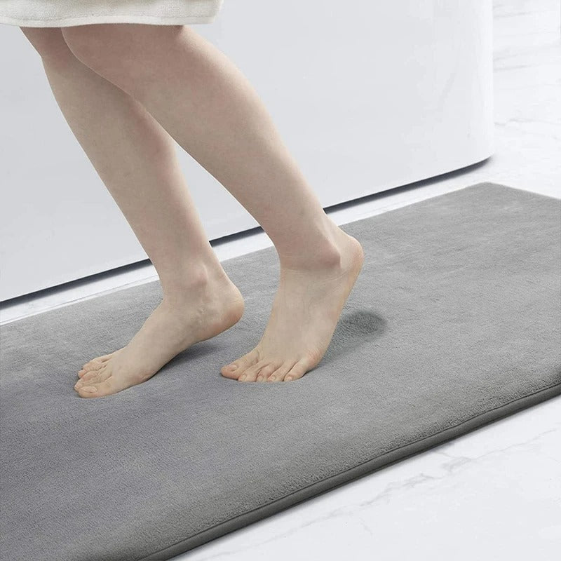 Luxurious Velvet Anti - Slip Bath Mat with Memory Foam - Lexians