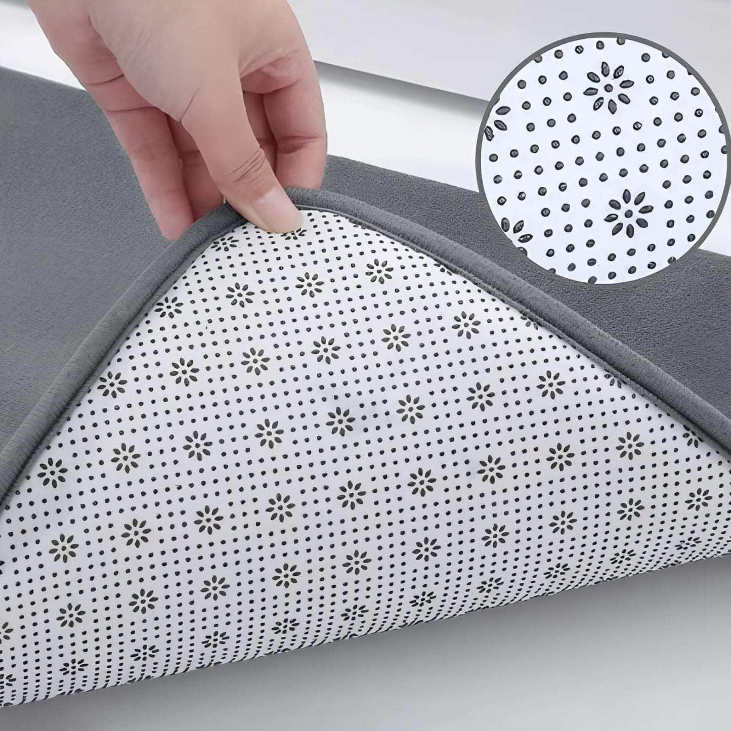 Luxurious Velvet Anti - Slip Bath Mat with Memory Foam - Lexians
