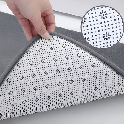 Luxurious Velvet Anti - Slip Bath Mat with Memory Foam - Lexians
