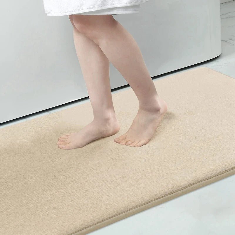 Luxurious Velvet Anti - Slip Bath Mat with Memory Foam - Lexians