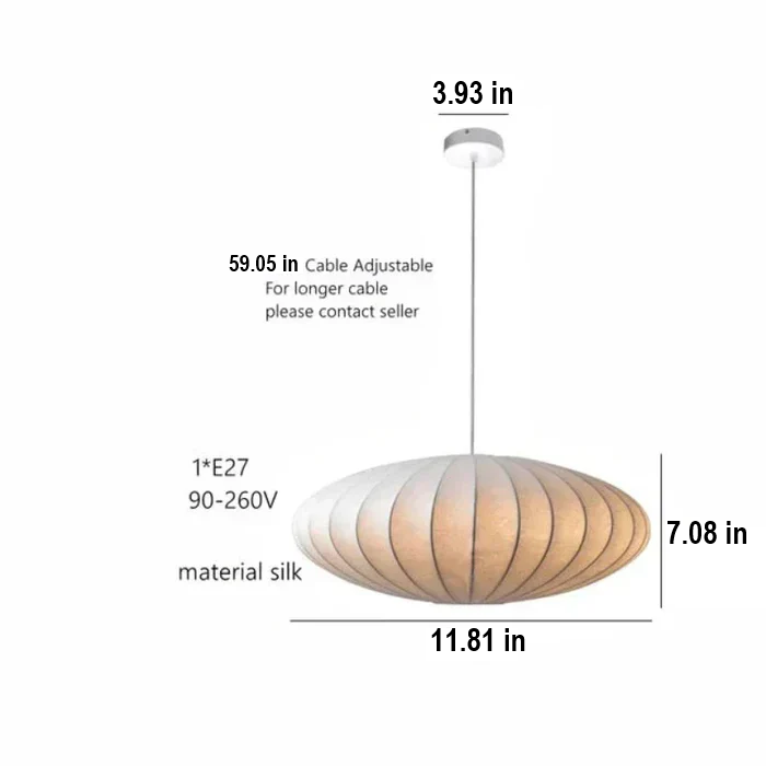 High-end silk pendant light with intricate crystal accents. Adds modern luxury to any room.