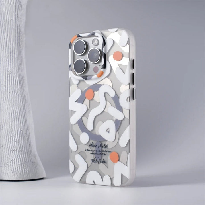 Soft-touch matte iPhone case in a neutral color, enhancing grip and minimizing slips