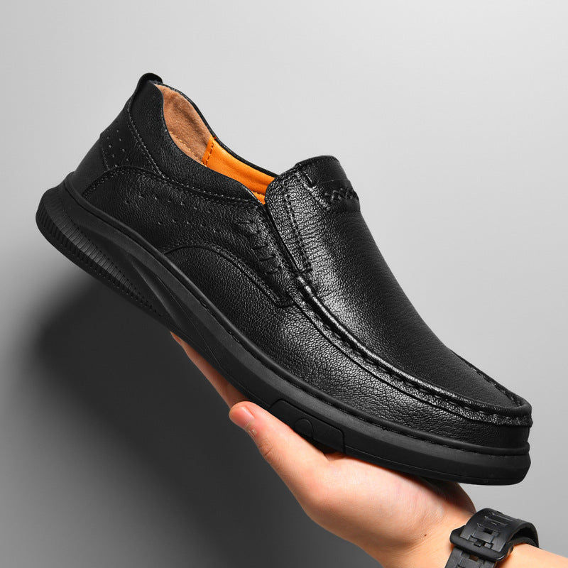 Classic men's leather loafers, a timeless and elegant footwear choice