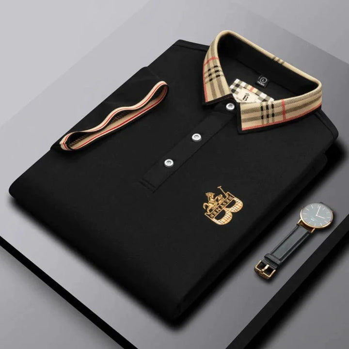 Effortless style: men's short-sleeve polo, comfortable & versatile for men's fashion.