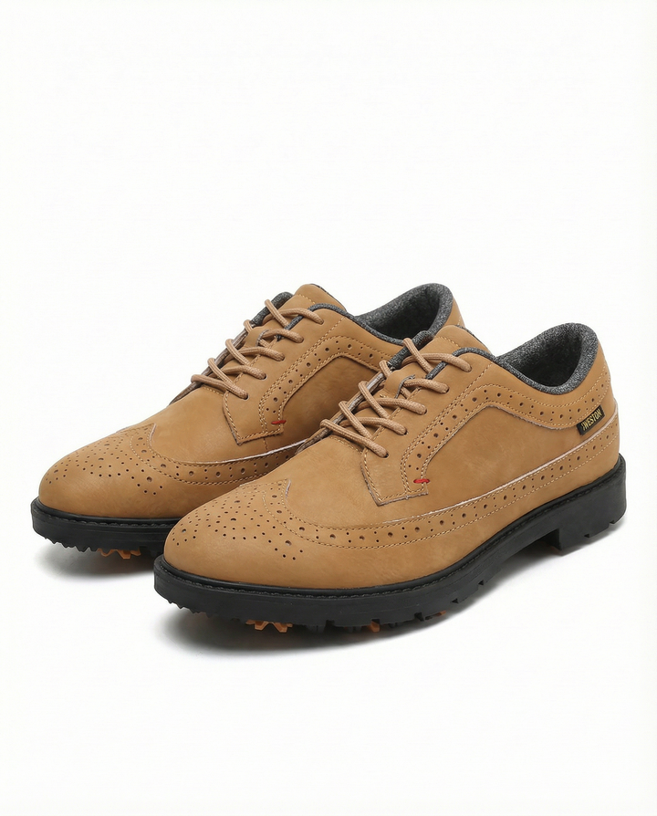 Men's Classic Leather Derby Shoes with Lugged Sole, comfortable & stylish walking shoes