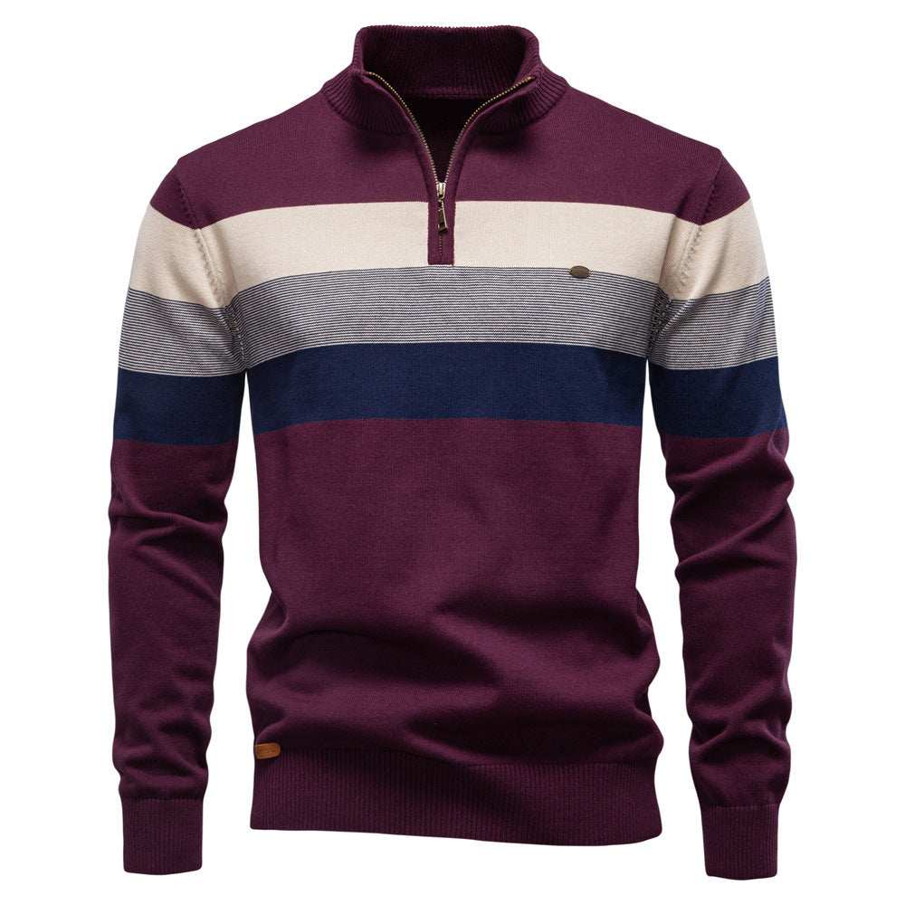 Men's colorblock half-zip pullover, designed for maximum comfort & mens fashion style